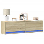 Tv-Wandmeubel Met Led-Verlichting 80X31X35 Cm