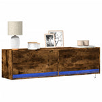 Tv-Wandmeubel Met Led-Verlichting 80X31X35 Cm