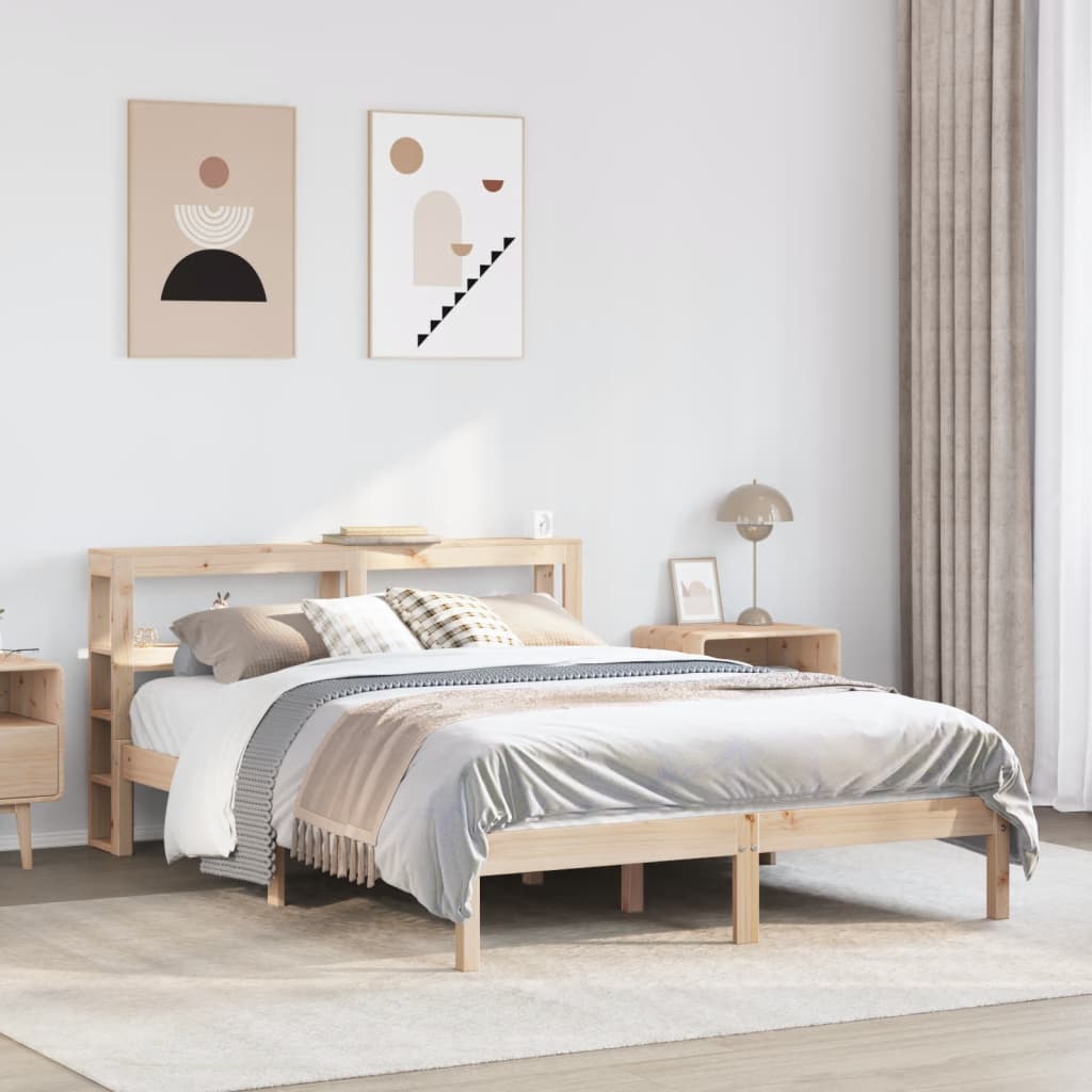 Bedframe Zonder Matras Massief Grenenhout