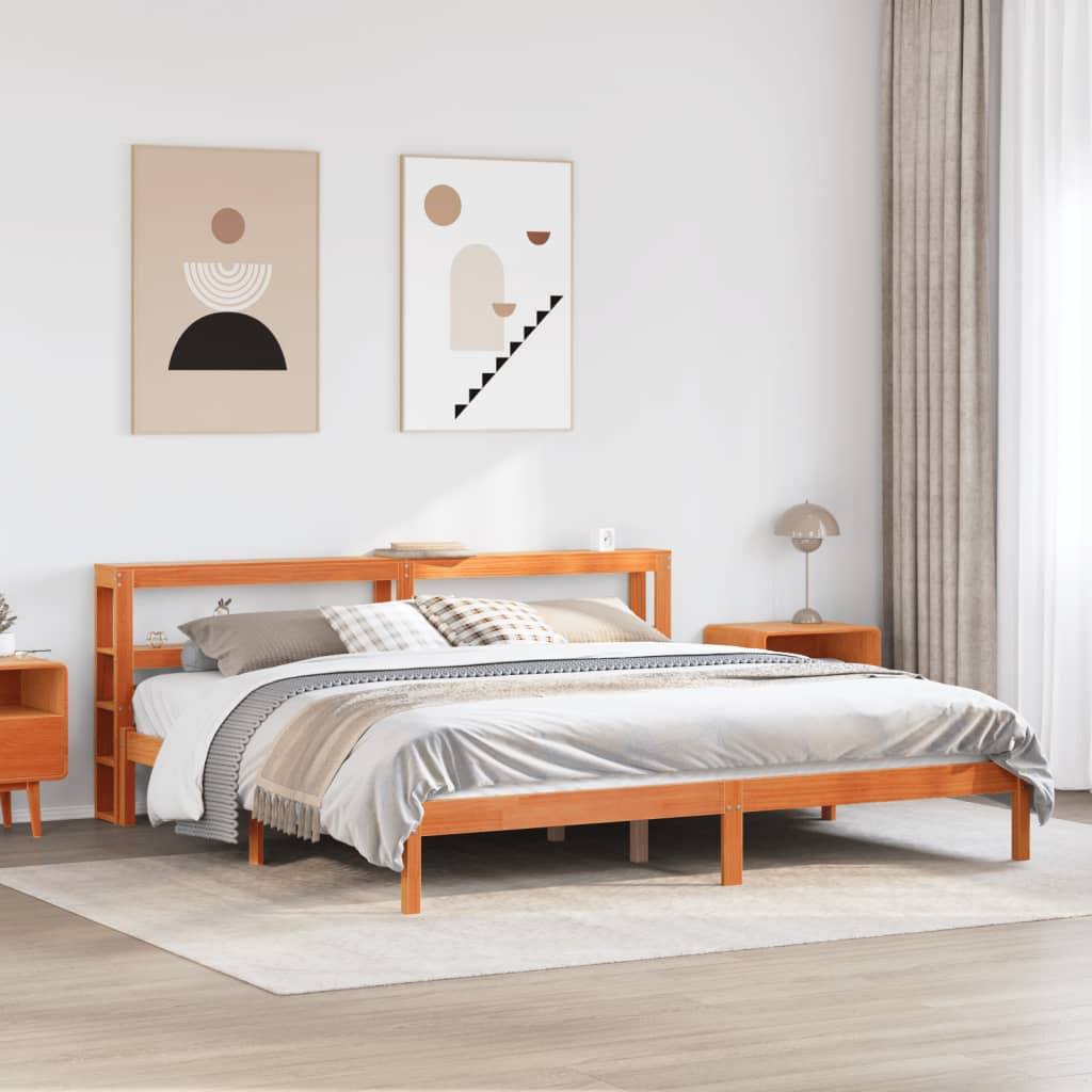 Bedframe Zonder Matras Massief Grenenhout