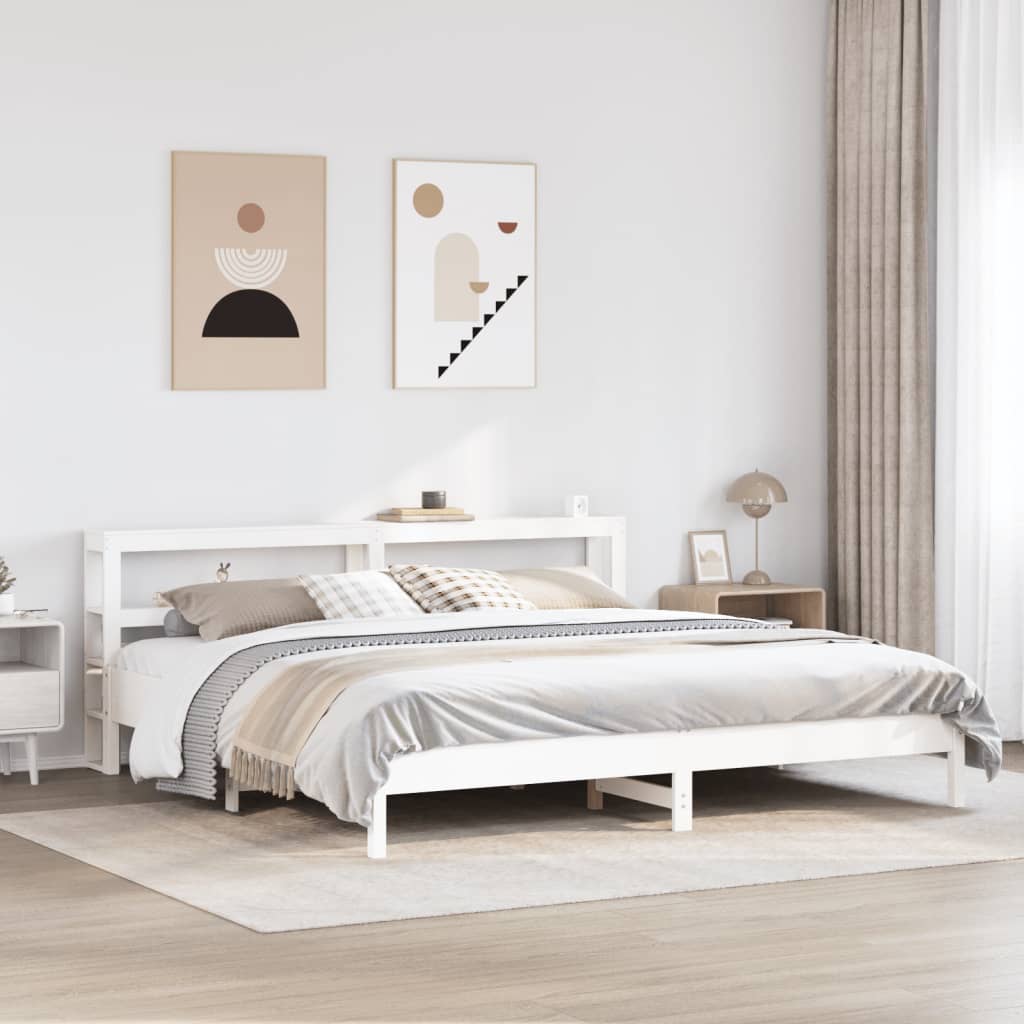 Bedframe Zonder Matras Massief Grenenhout