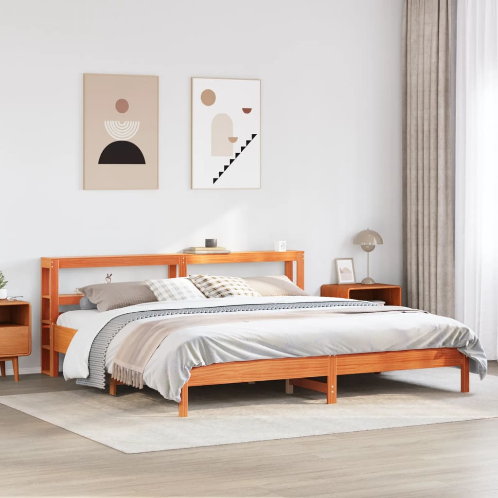 Bedframe Zonder Matras Massief Grenenhout