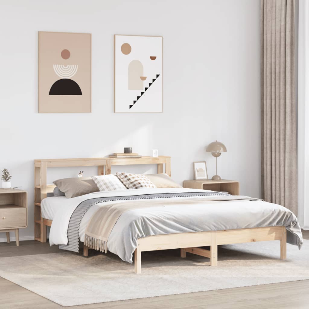 Bedframe Zonder Matras Massief Grenenhout