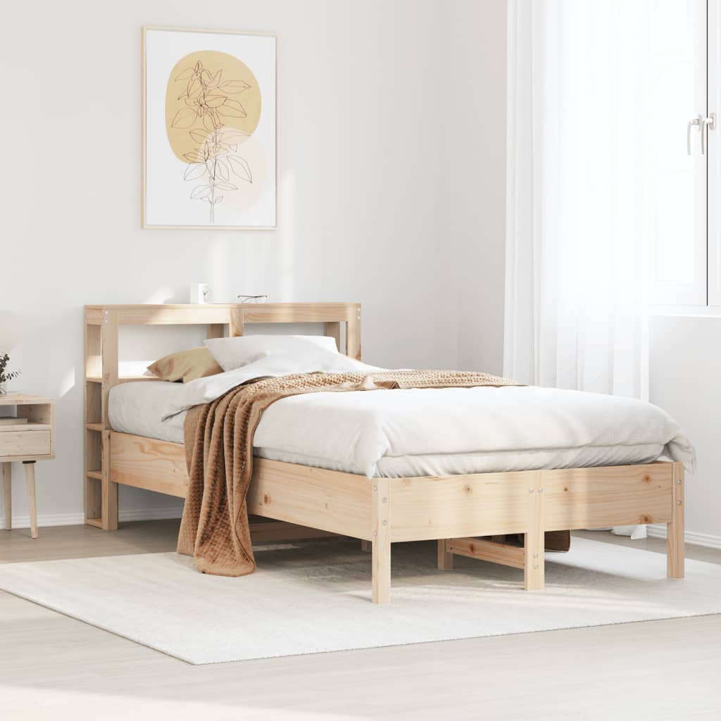 Bedframe Zonder Matras Massief Grenenhout