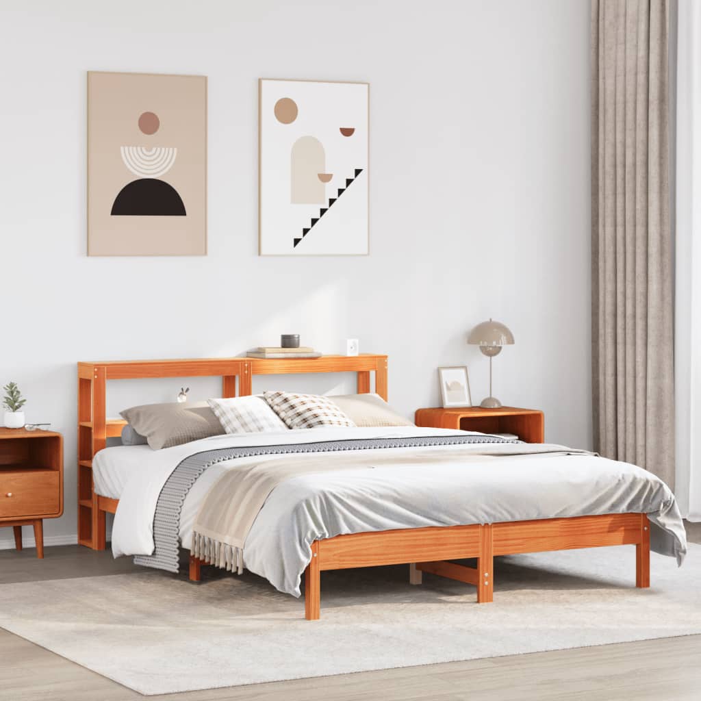 Bedframe Zonder Matras Massief Grenenhout