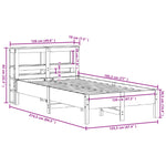 Bedframe Zonder Matras Massief Grenenhout