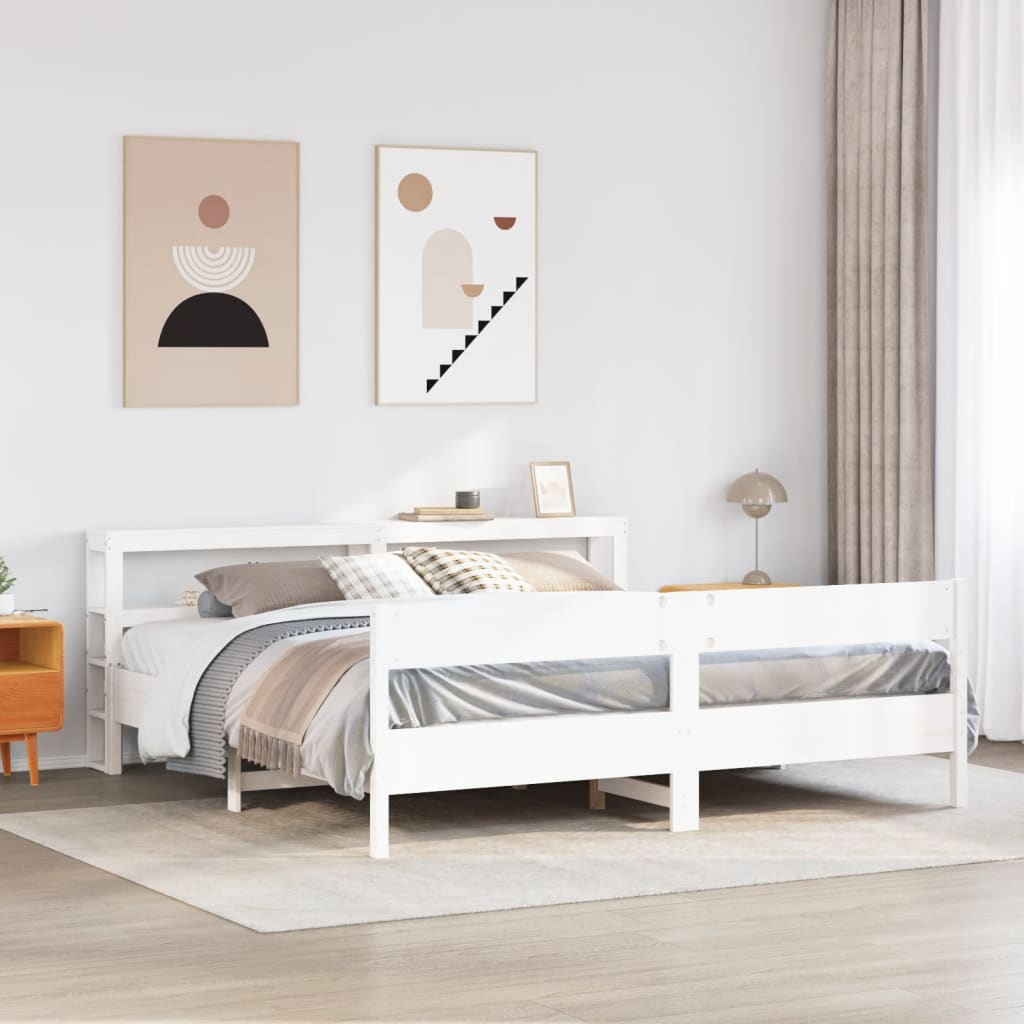 Bedframe Zonder Matras Massief Grenenhout