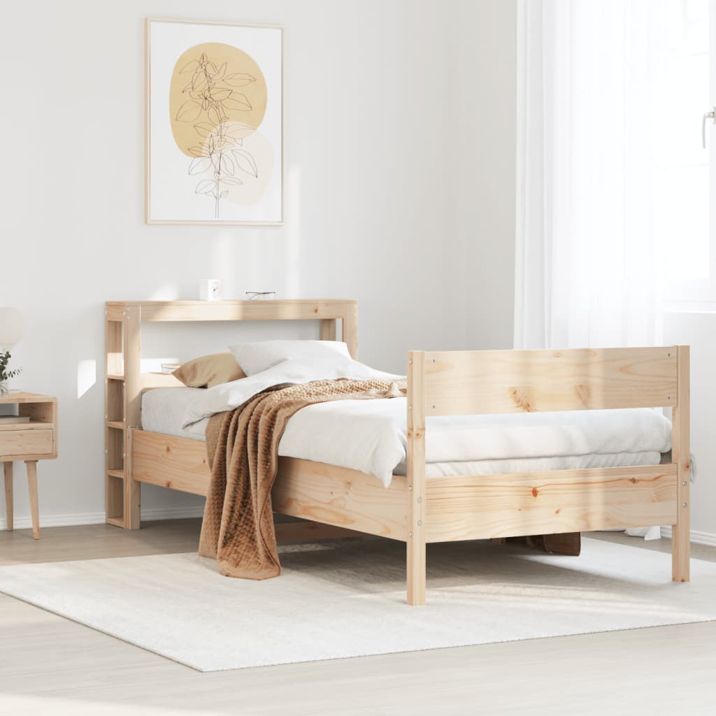 Bedframe Zonder Matras Massief Grenenhout