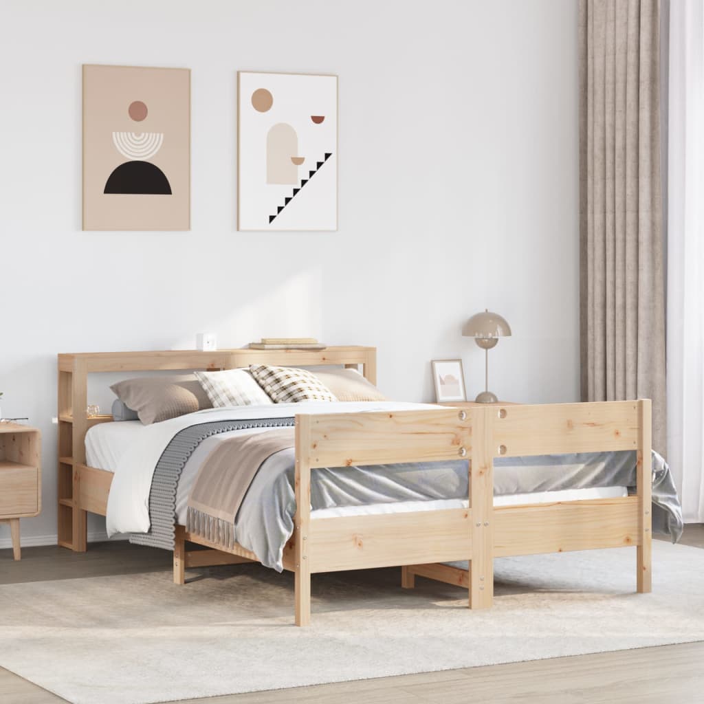 Bedframe Zonder Matras Massief Grenenhout