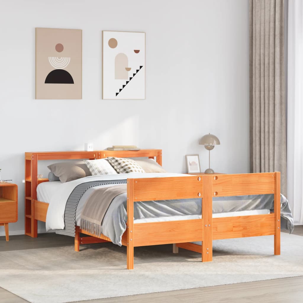 Bedframe Zonder Matras Massief Grenenhout