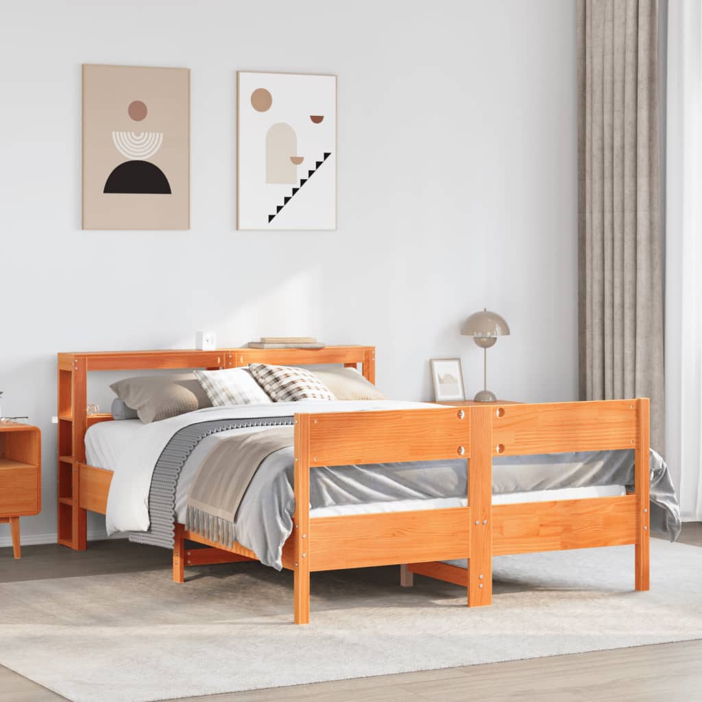 Bedframe Zonder Matras Massief Grenenhout