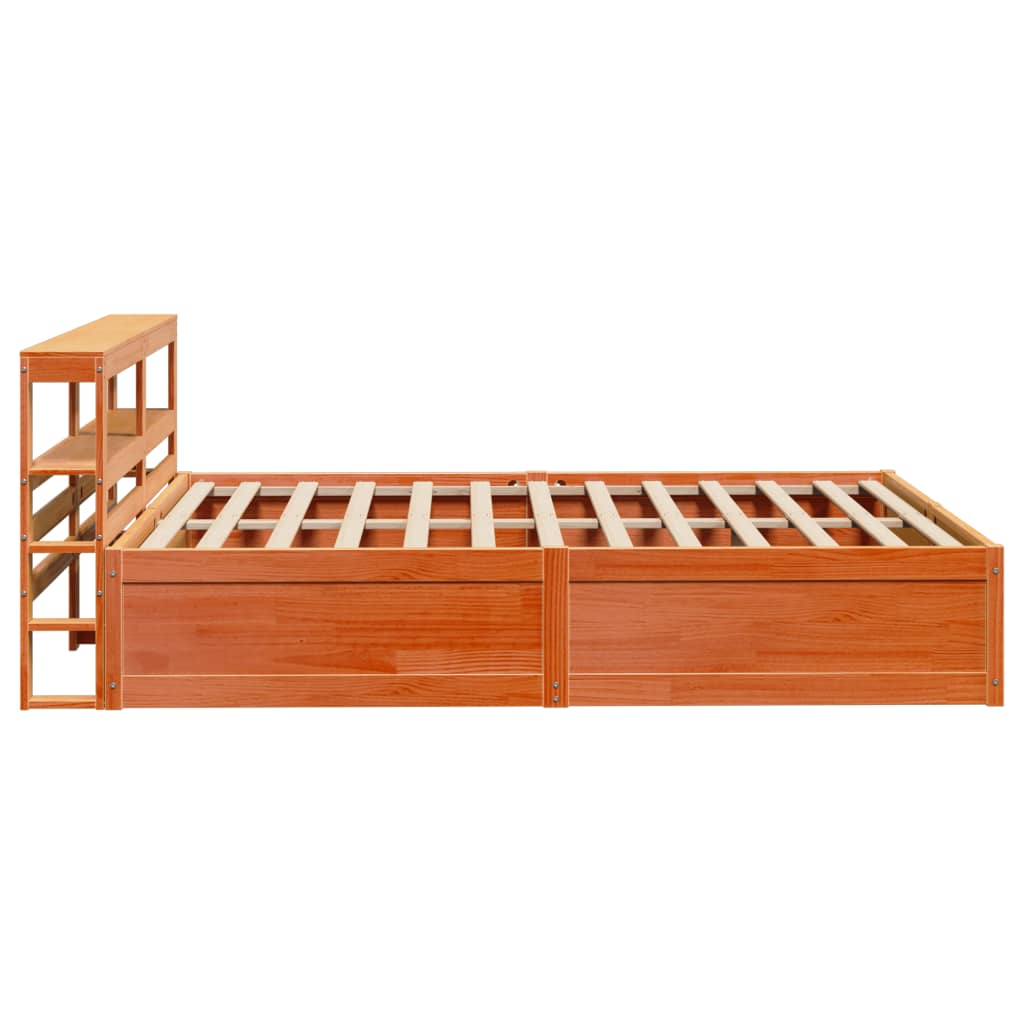 Bedframe Met Hoofdbord Massief Grenenhout