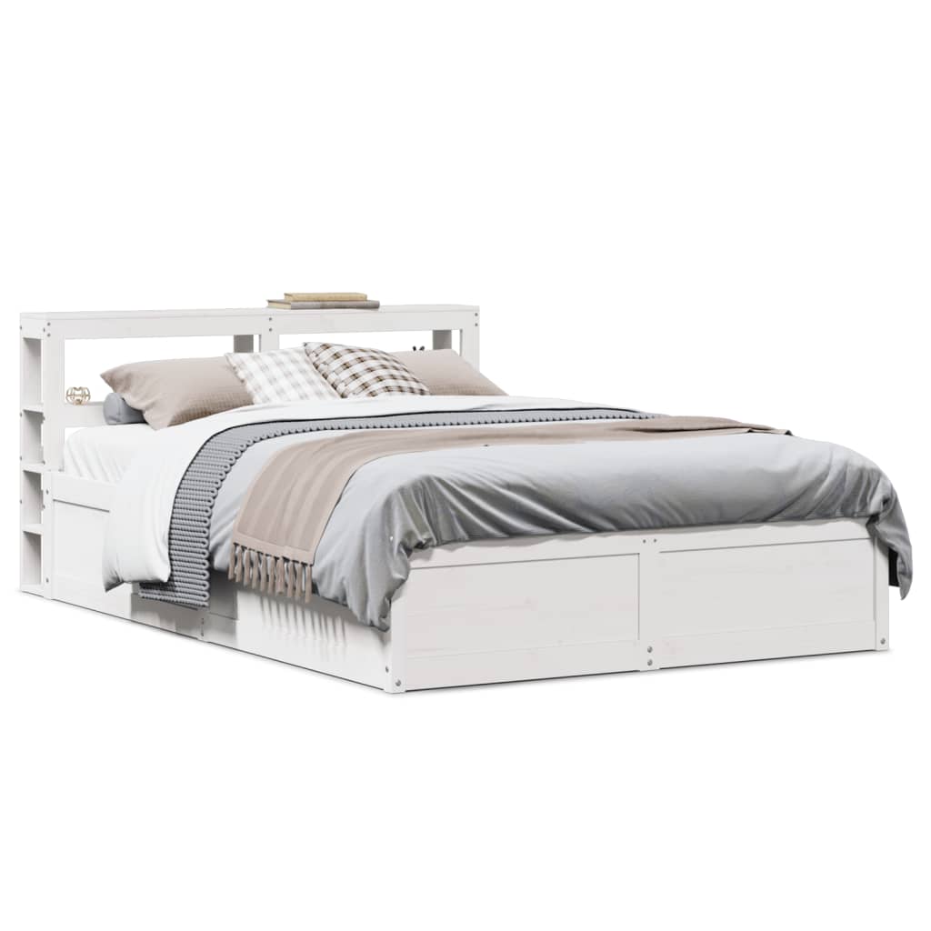 Bedframe Met Hoofdbord Massief Grenenhout