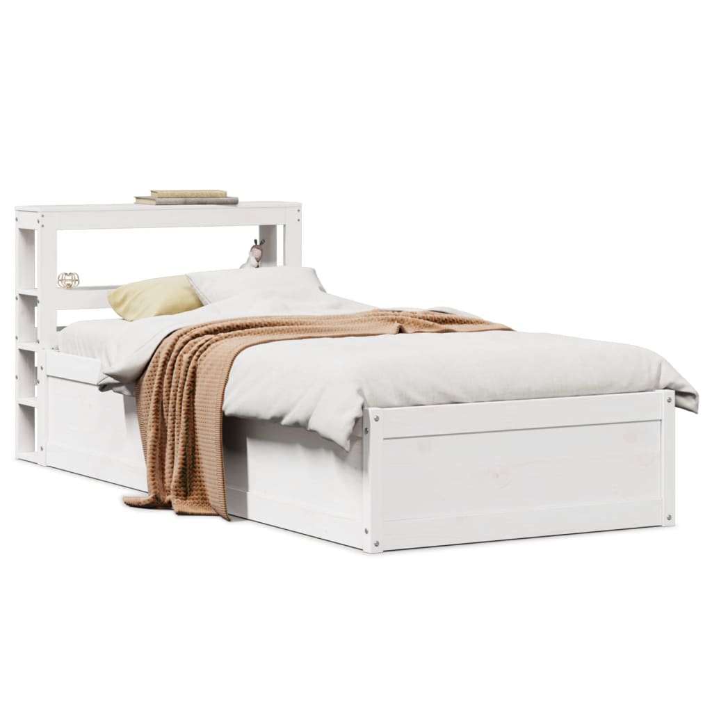 Bedframe Met Hoofdbord Massief Grenenhout