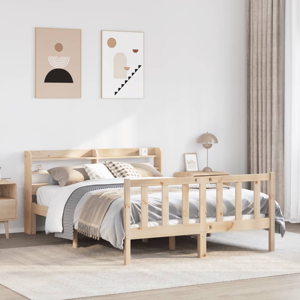 Bedframe Zonder Matras Massief Grenenhout