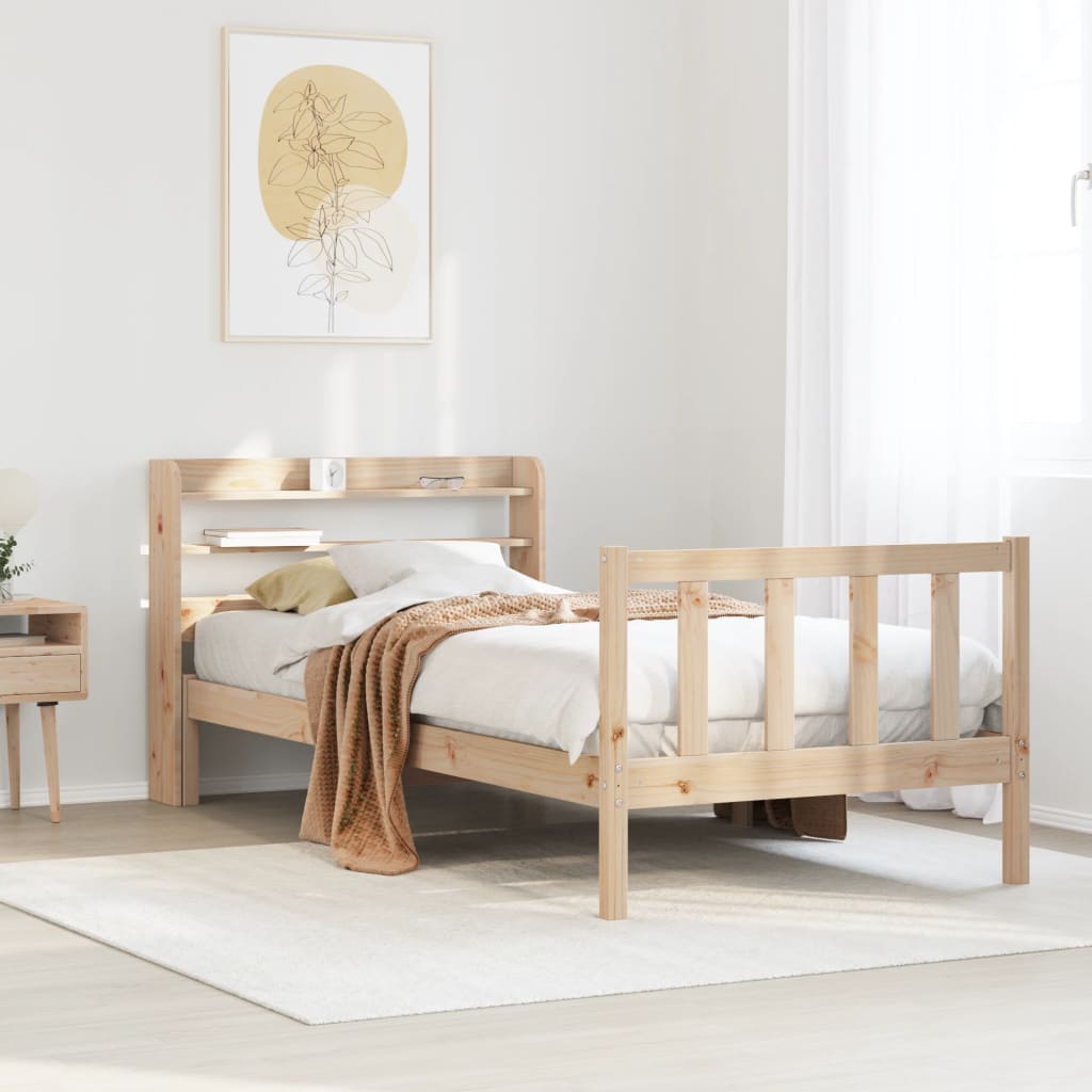 Bedframe Zonder Matras Massief Grenenhout