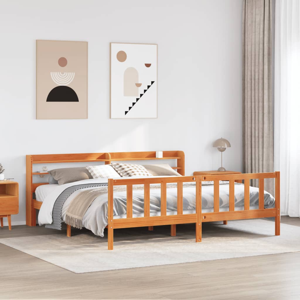 Bedframe Zonder Matras Massief Grenenhout