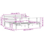 Bedframe Met Hoofdeinde Zonder Matras