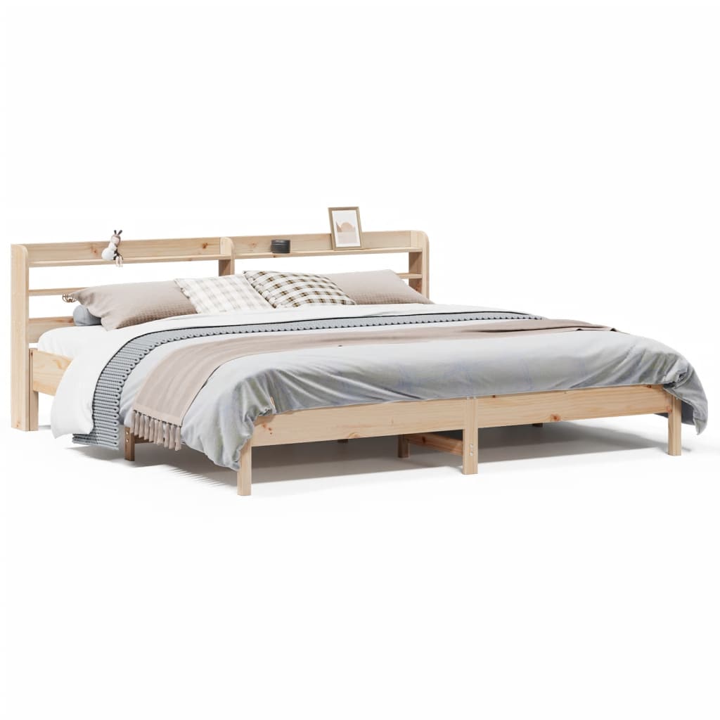 Bedframe Zonder Matras Massief Grenenhout