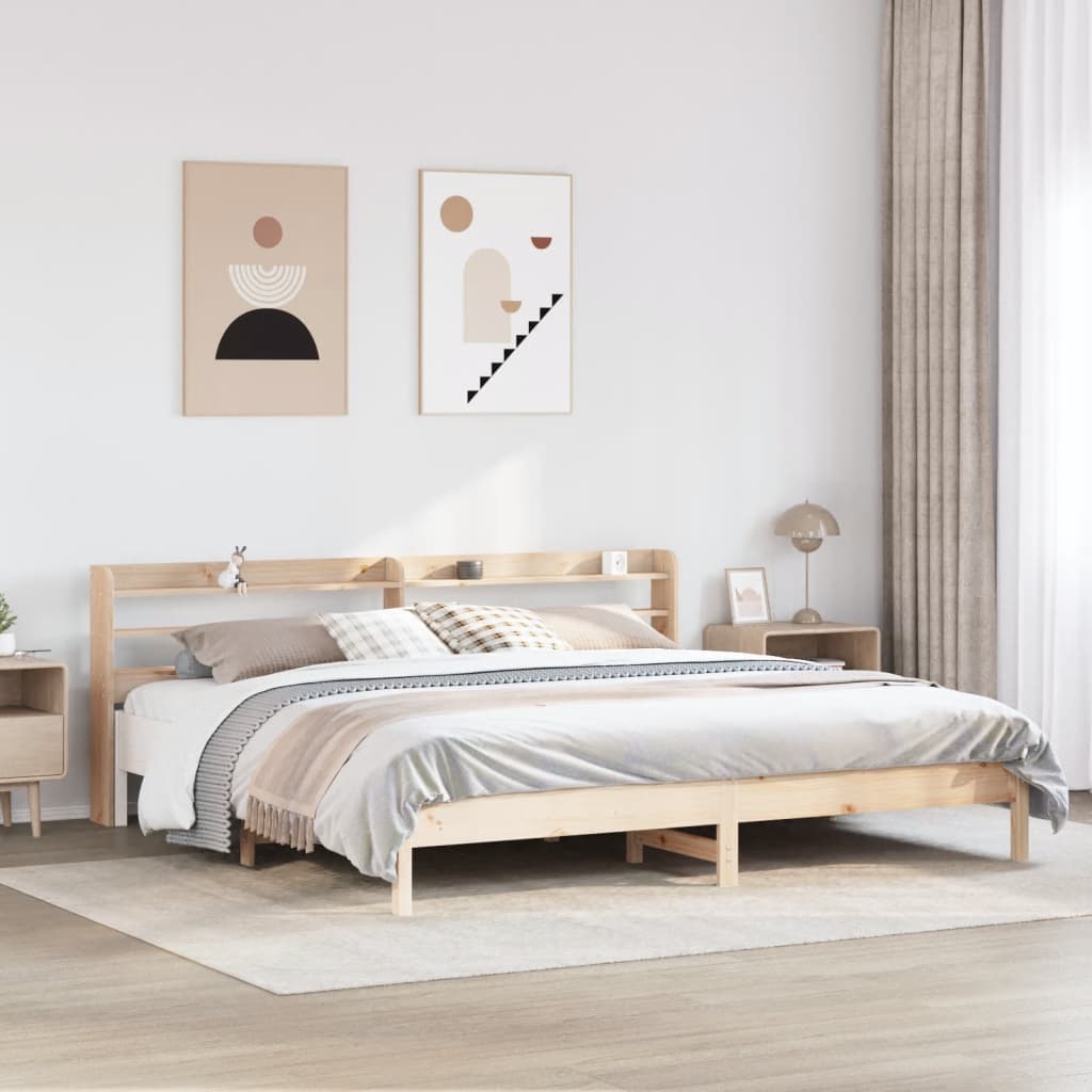 Bedframe Zonder Matras Massief Grenenhout