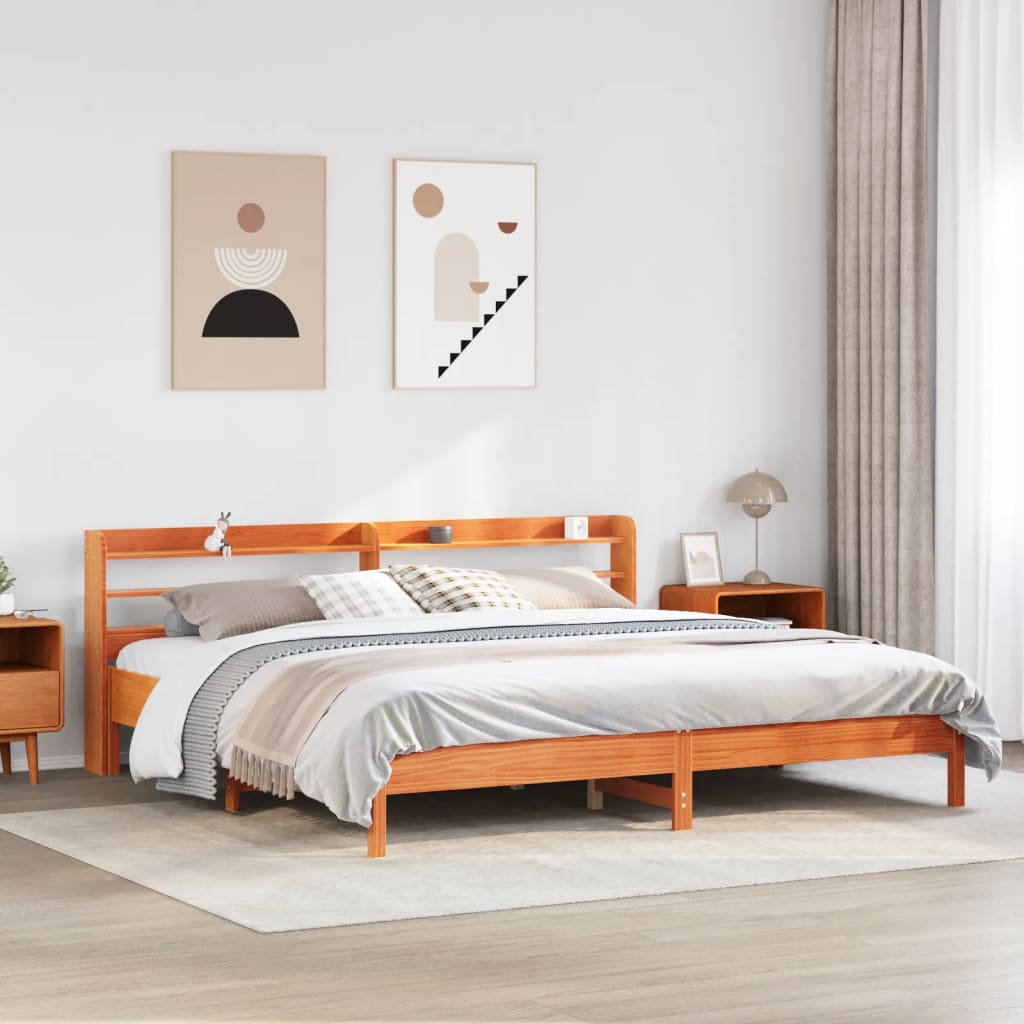 Bedframe Zonder Matras Massief Grenenhout