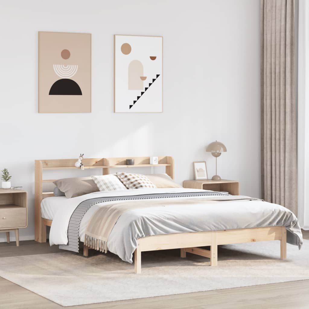 Bedframe Zonder Matras Massief Grenenhout