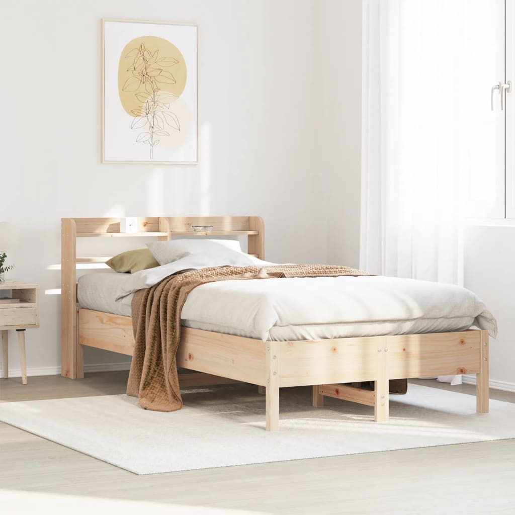 Bedframe Zonder Matras Massief Grenenhout