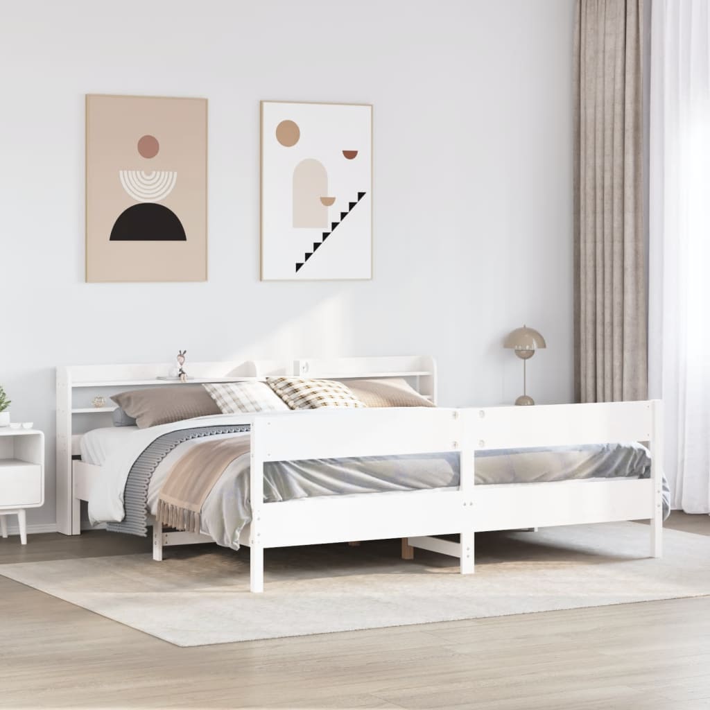 Bedframe Zonder Matras Massief Grenenhout