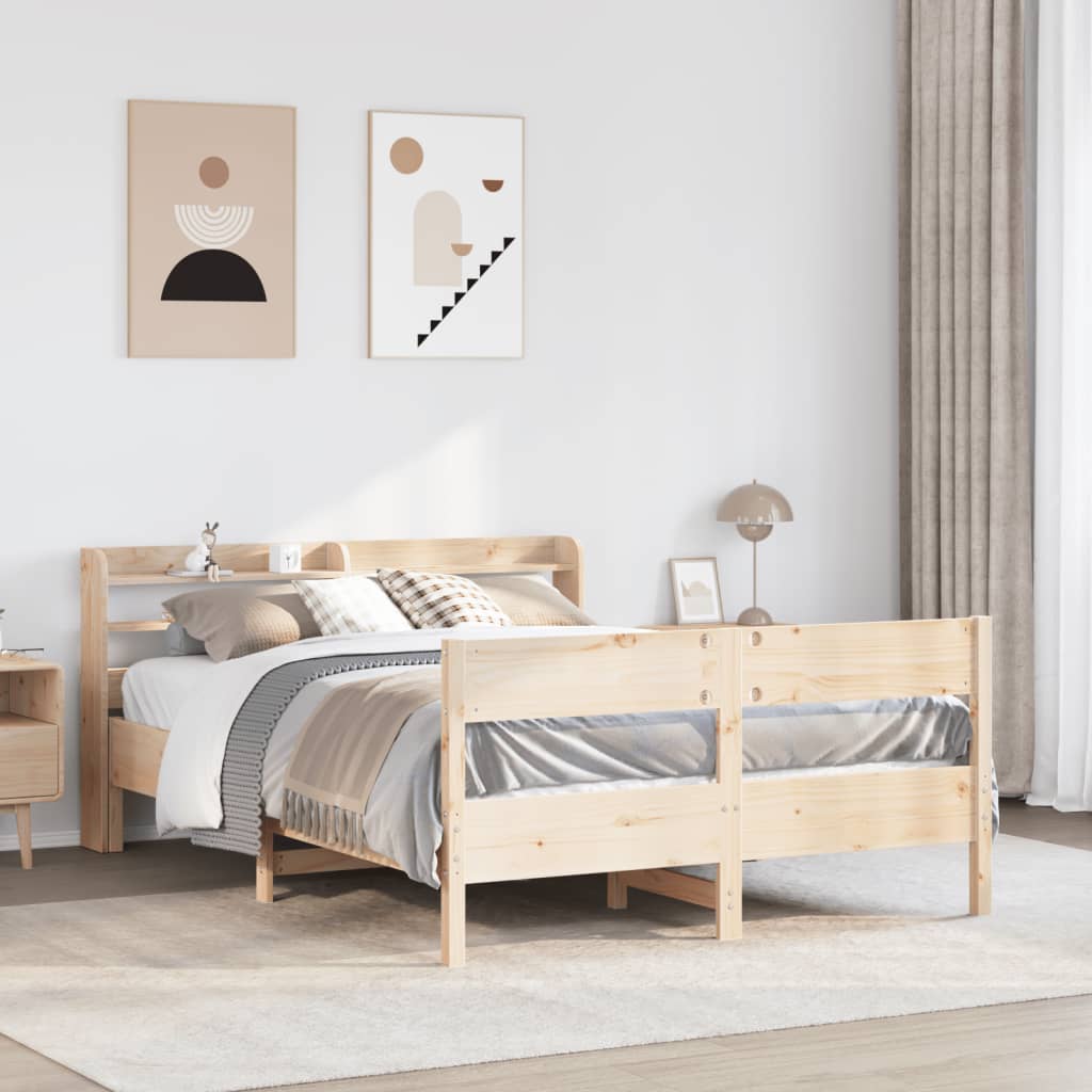 Bedframe Zonder Matras Massief Grenenhout