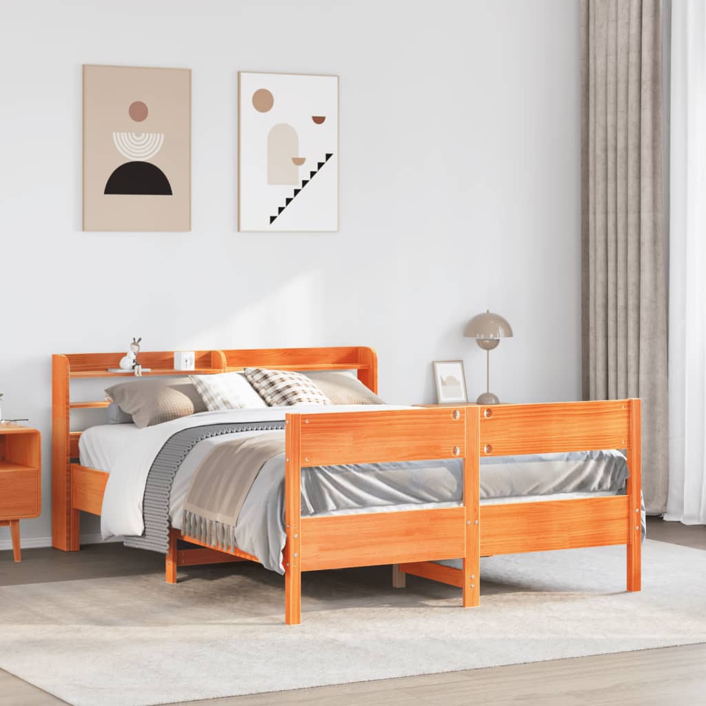 Bedframe Zonder Matras Massief Grenenhout