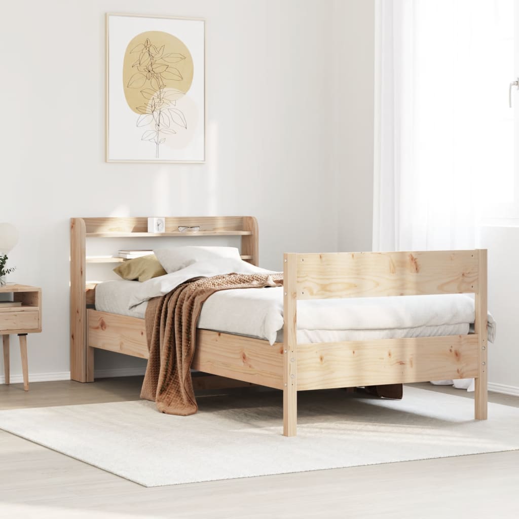 Bedframe Zonder Matras Massief Grenenhout