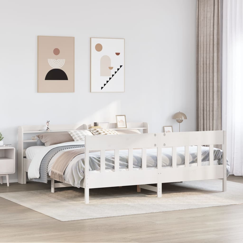 Bedframe Zonder Matras Massief Grenenhout