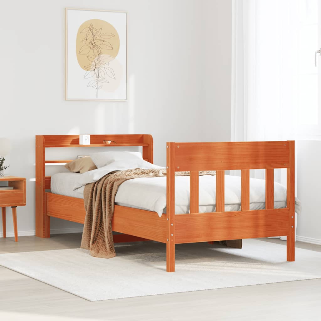 Bedframe Zonder Matras Massief Grenenhout