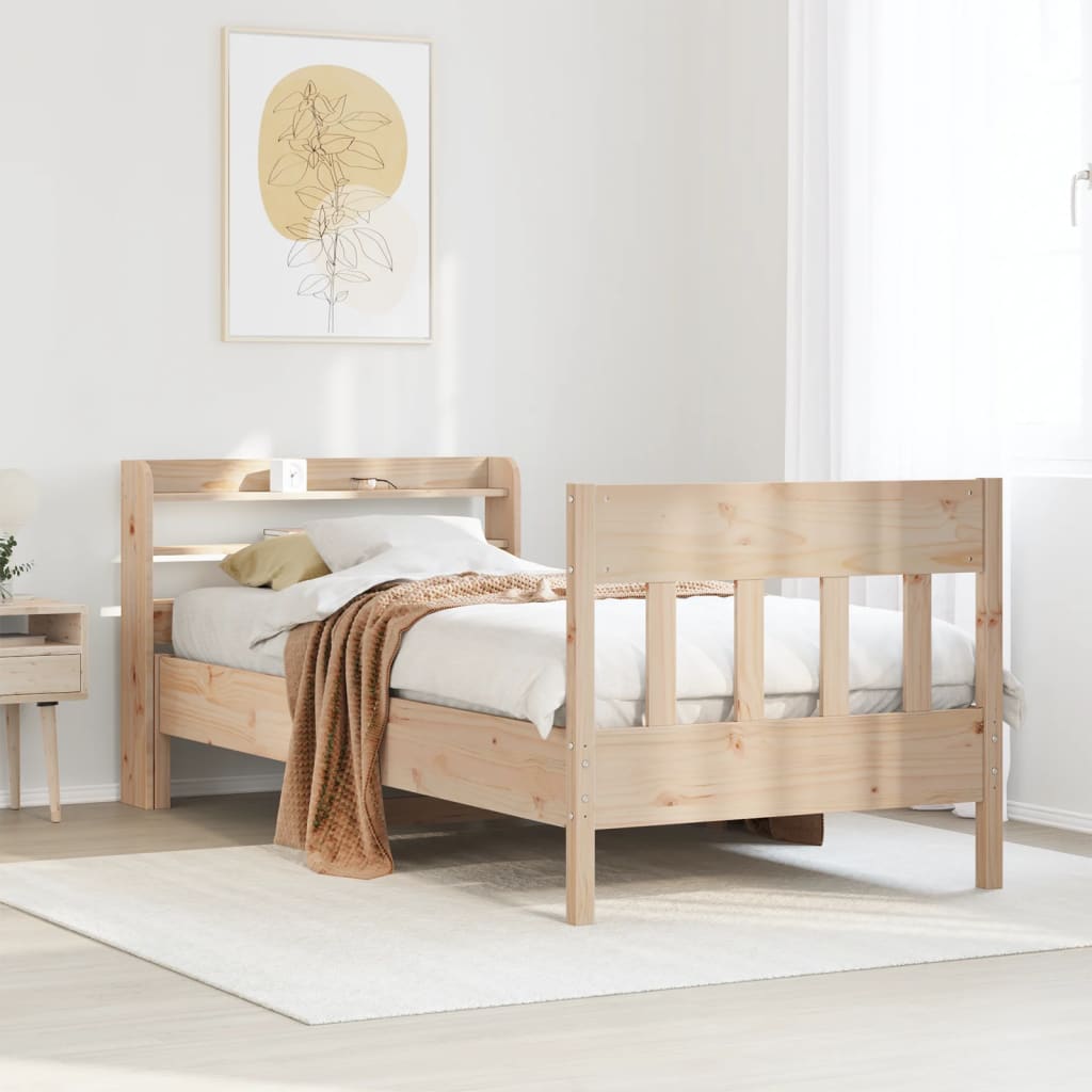 Bedframe Zonder Matras Massief Grenenhout