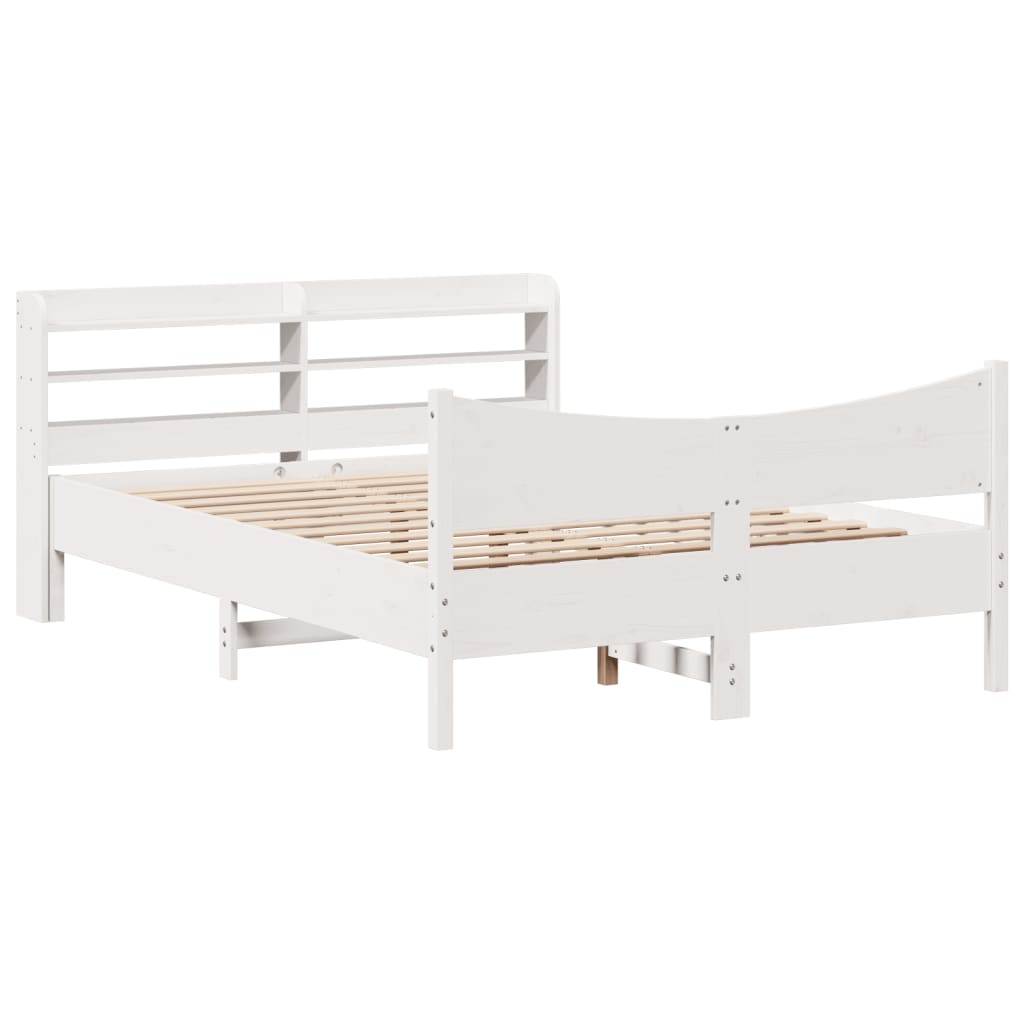 Bedframe Met Hoofdbord Massief Grenenhout