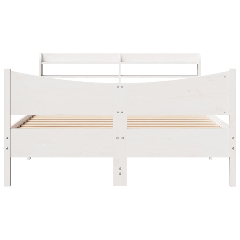 Bedframe Met Hoofdbord Massief Grenenhout