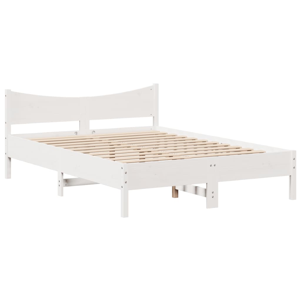 Bedframe Met Hoofdbord Massief Grenenhout