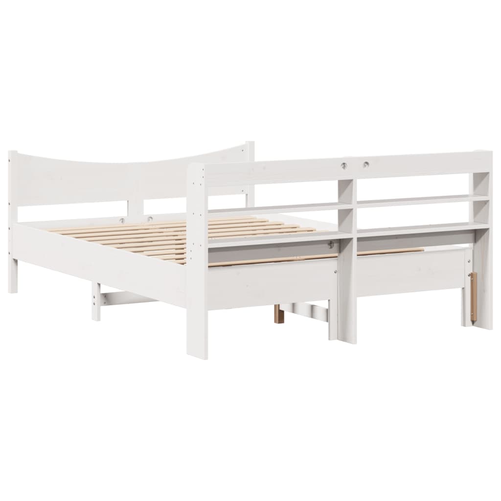 Bedframe Met Hoofdbord Massief Grenenhout