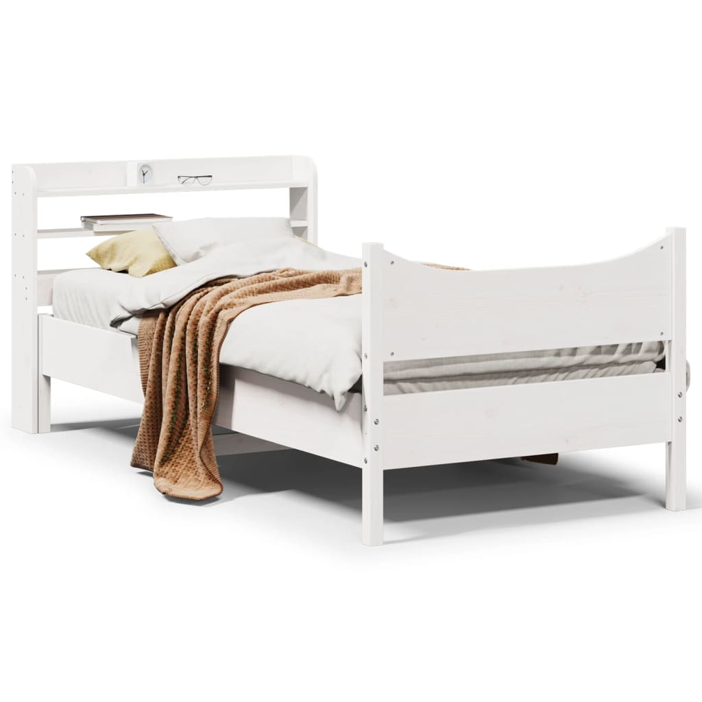 Bedframe Met Hoofdbord Massief Grenenhout