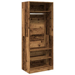 Kledingkast Bewerkt Hout Oud Hout
