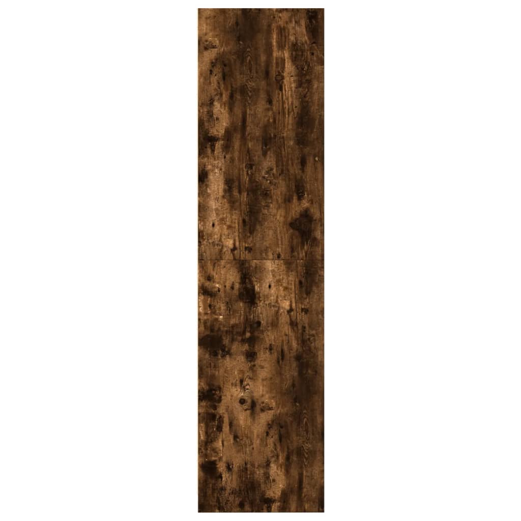Kledingkast Bewerkt Hout Kleurig Gerookt Eiken