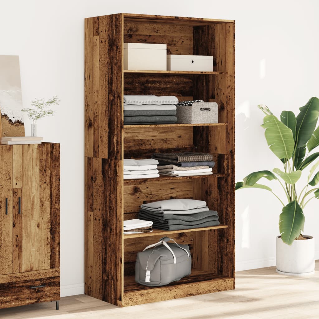 Kledingkast Bewerkt Hout Oud Hout