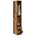 Kledingkast Bewerkt Hout Oud Hout