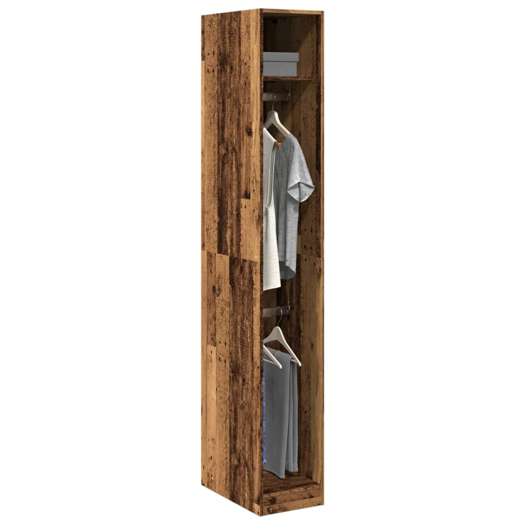 Kledingkast Bewerkt Hout Oud Hout