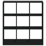 Boekenkast 102X32X Bewerkt Hout Zwart