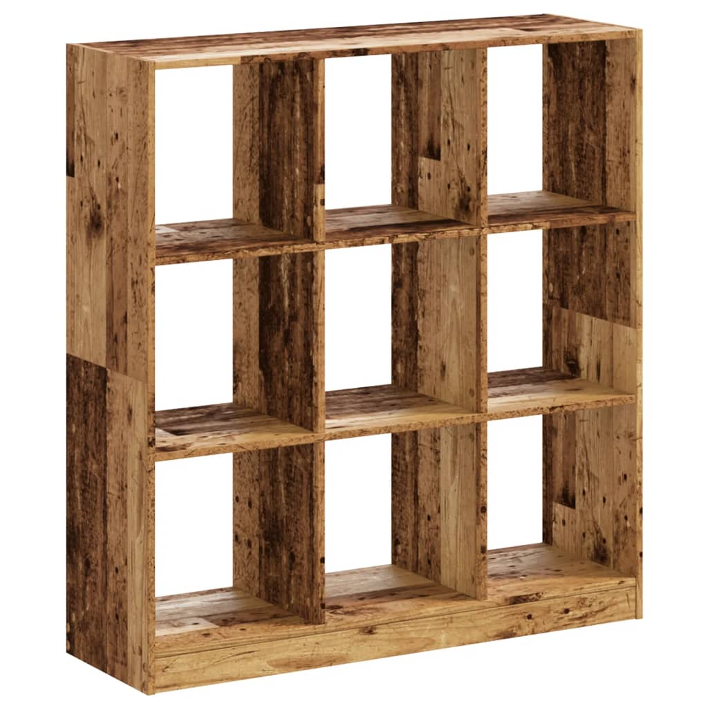 Boekenkast 102X32X Bewerkt Hout Kleurig Oud Hout