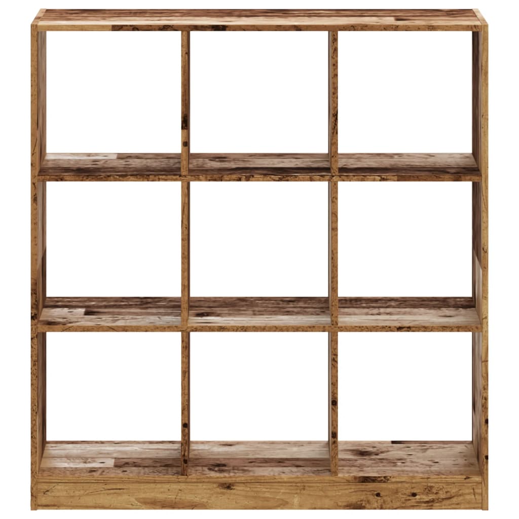 Boekenkast 102X32X Bewerkt Hout Kleurig Oud Hout