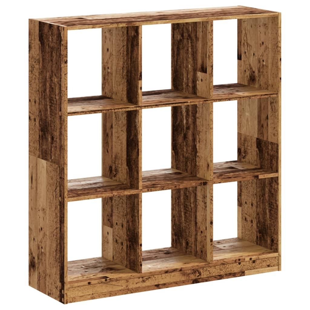 Boekenkast 102X32X Bewerkt Hout Kleurig Oud Hout