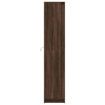 Hoge Kast Met Led 41,5X32,5X200 Cm Bewerkt Hout Bruin Eiken