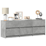 Tv-Meubel Met Led 180X34X50 Cm Bewerkt Hout